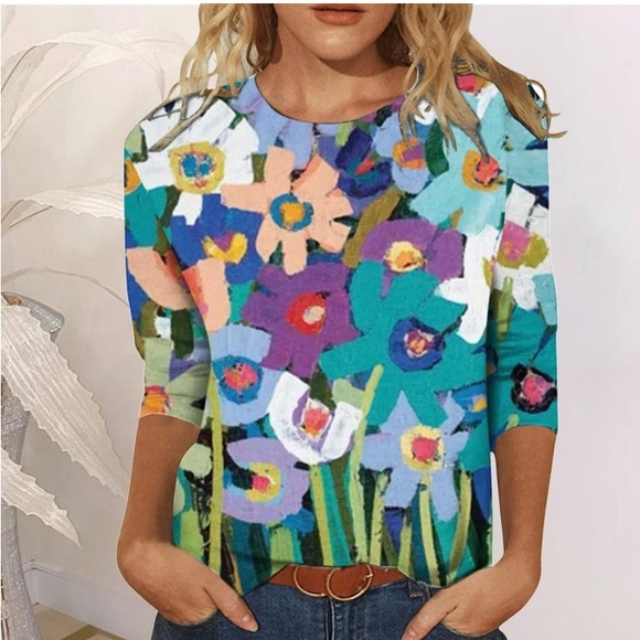 Tops - NEW Vintage Floral Shirt